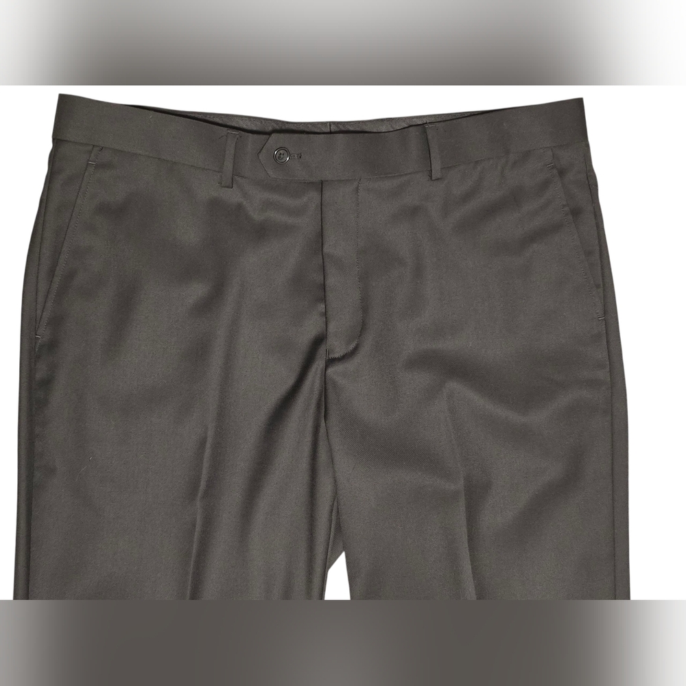 Mens Statement Italy 38L Black Dress Pants  38 in x 47.5 in Unfinished Hem